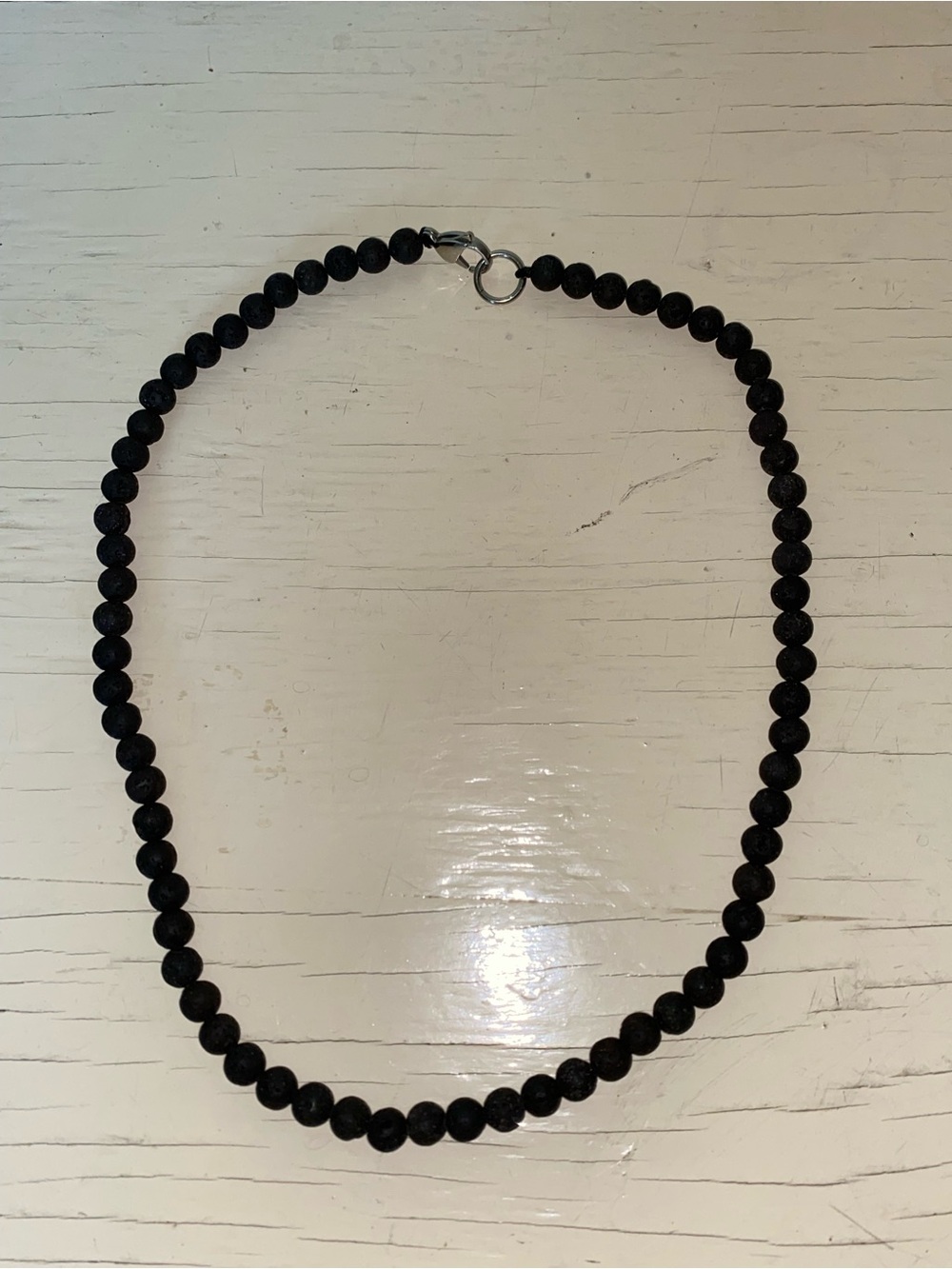 Lava Stone Bead Necklace